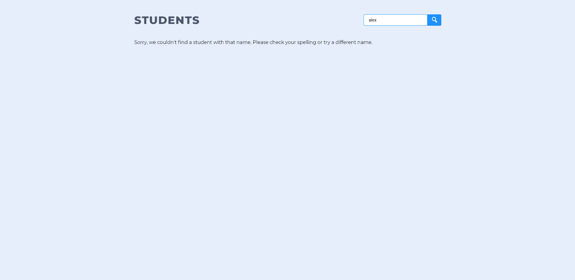 Screen capture of Data Pagination & Filtering