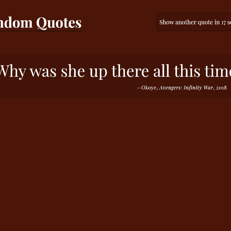 Thumbnail of Random Quote Generator